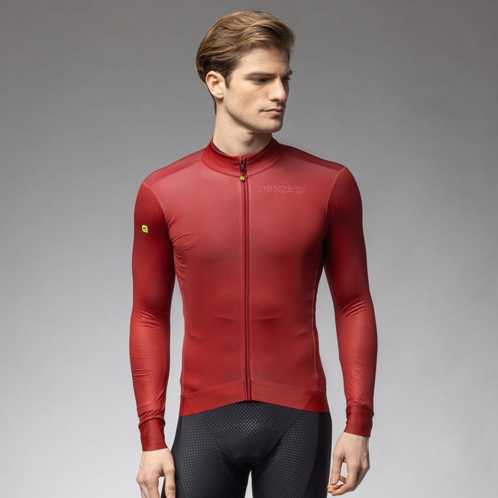 Maglia Maniche Lunghe Uomo Alè FOLLOW ME 2.0 ROSSO PASSIONE
