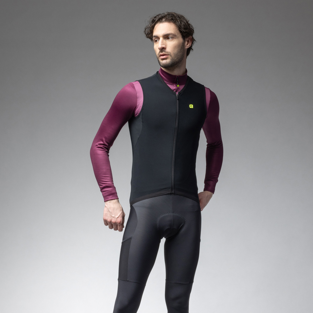 Gilet Smanicato Off-Road Gravel Alè WARM UP NERO