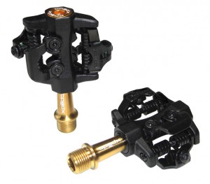 Pedale Xpedo Clipless CXR Ti - nero/oro 9/16