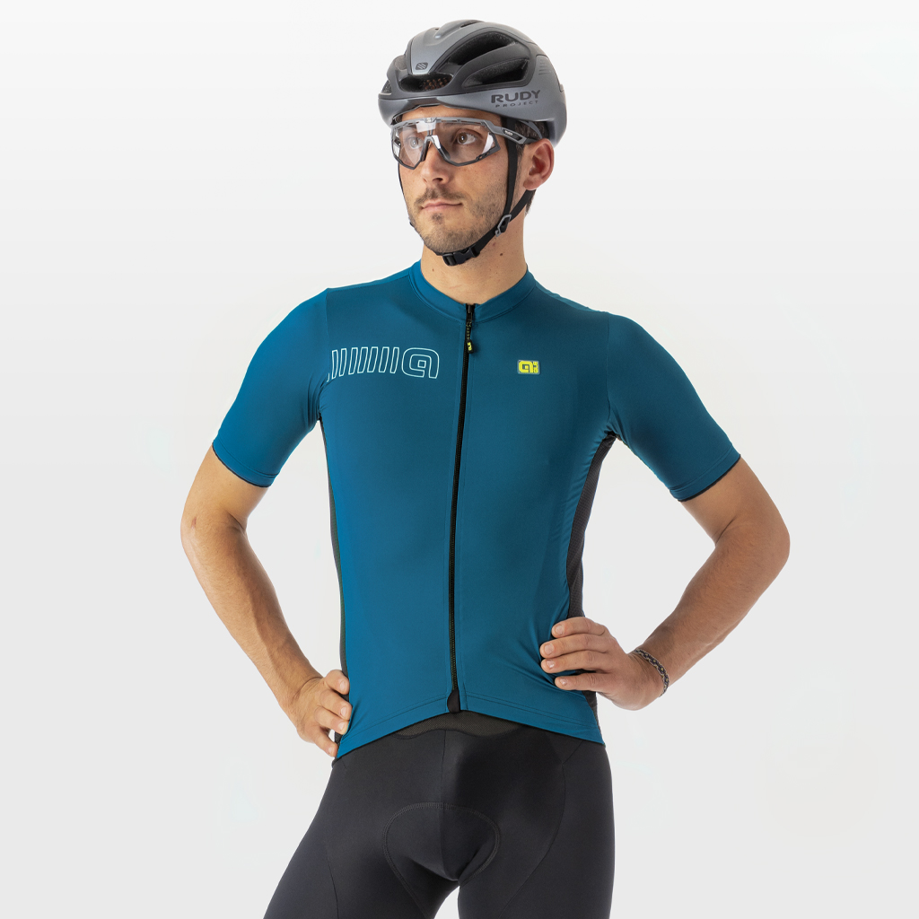 Maglia Maniche Corte Uomo Alè COLOR BLOCK LAGUNA