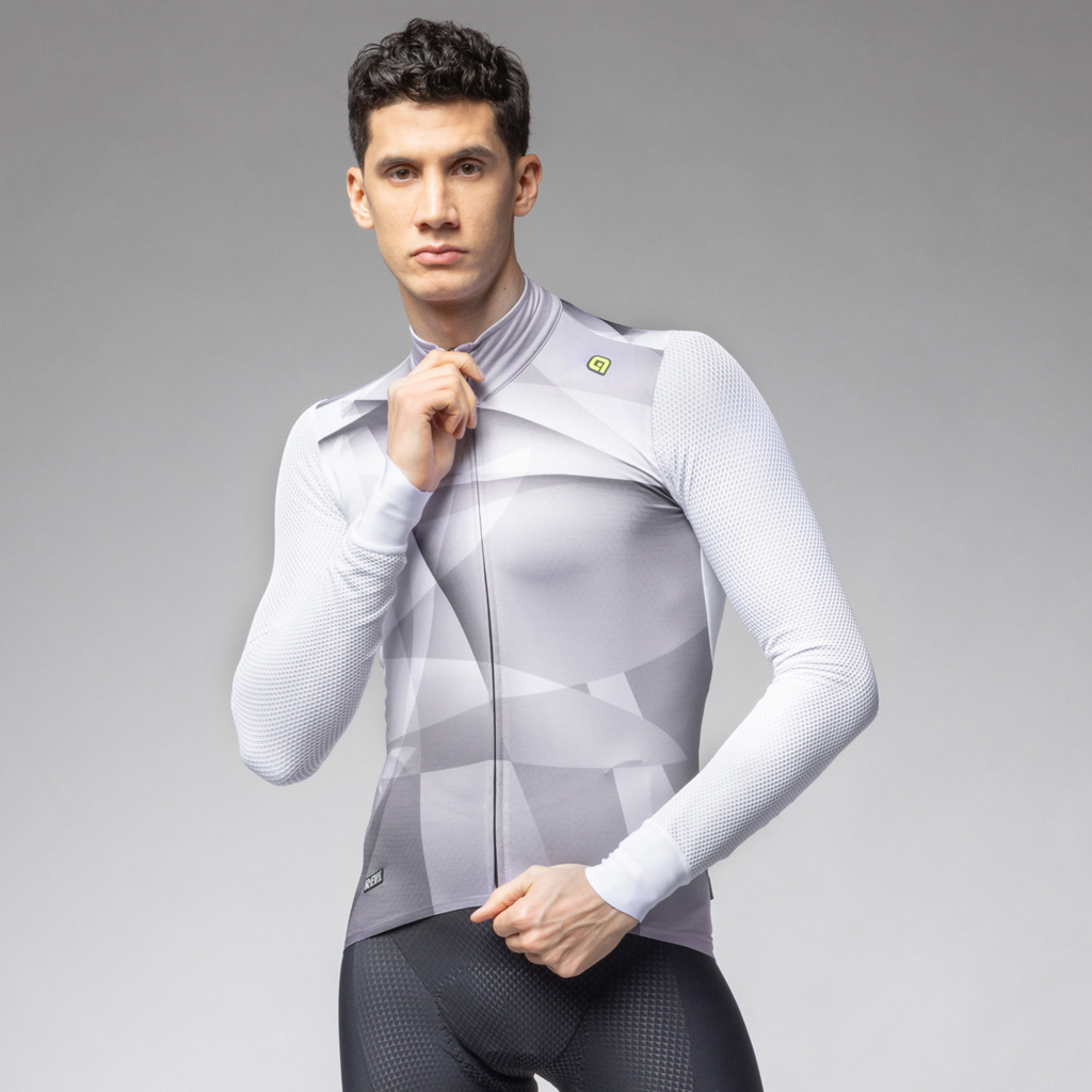 Maglia Maniche Lunghe Uomo Alè QUICK BIANCO