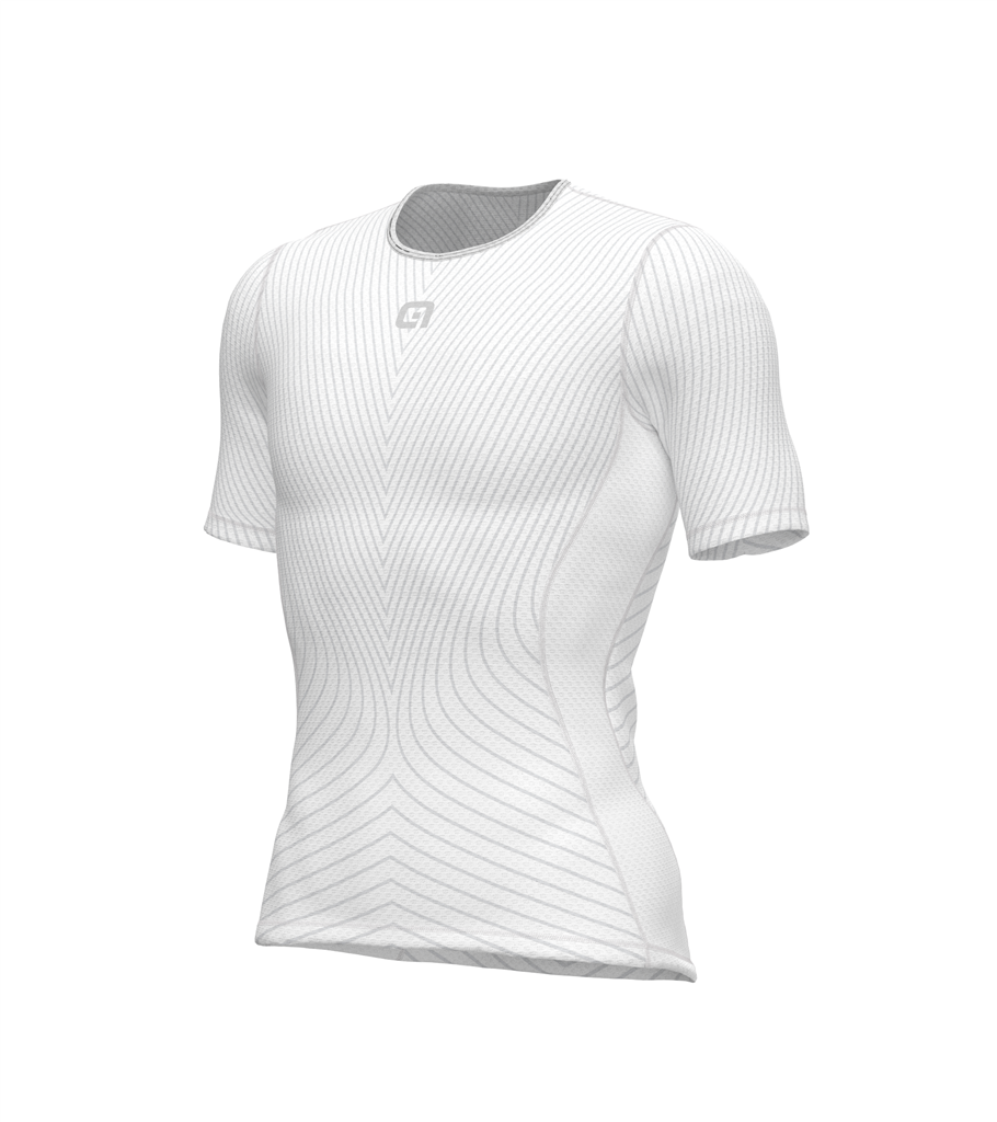 Maglia Maniche Corte Uomo Alè SCATTO BIANCO