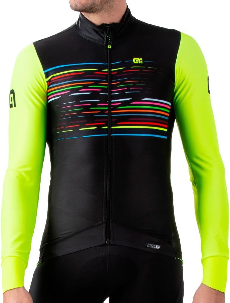 Maglia Maniche Lunghe Uomo Alè LOGO L NERO