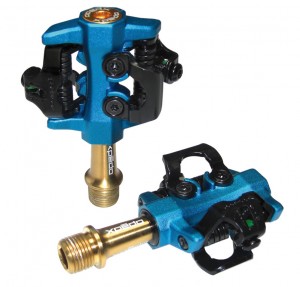 Pedale Xpedo Clipless CXR Ti - blu/oro 9/16