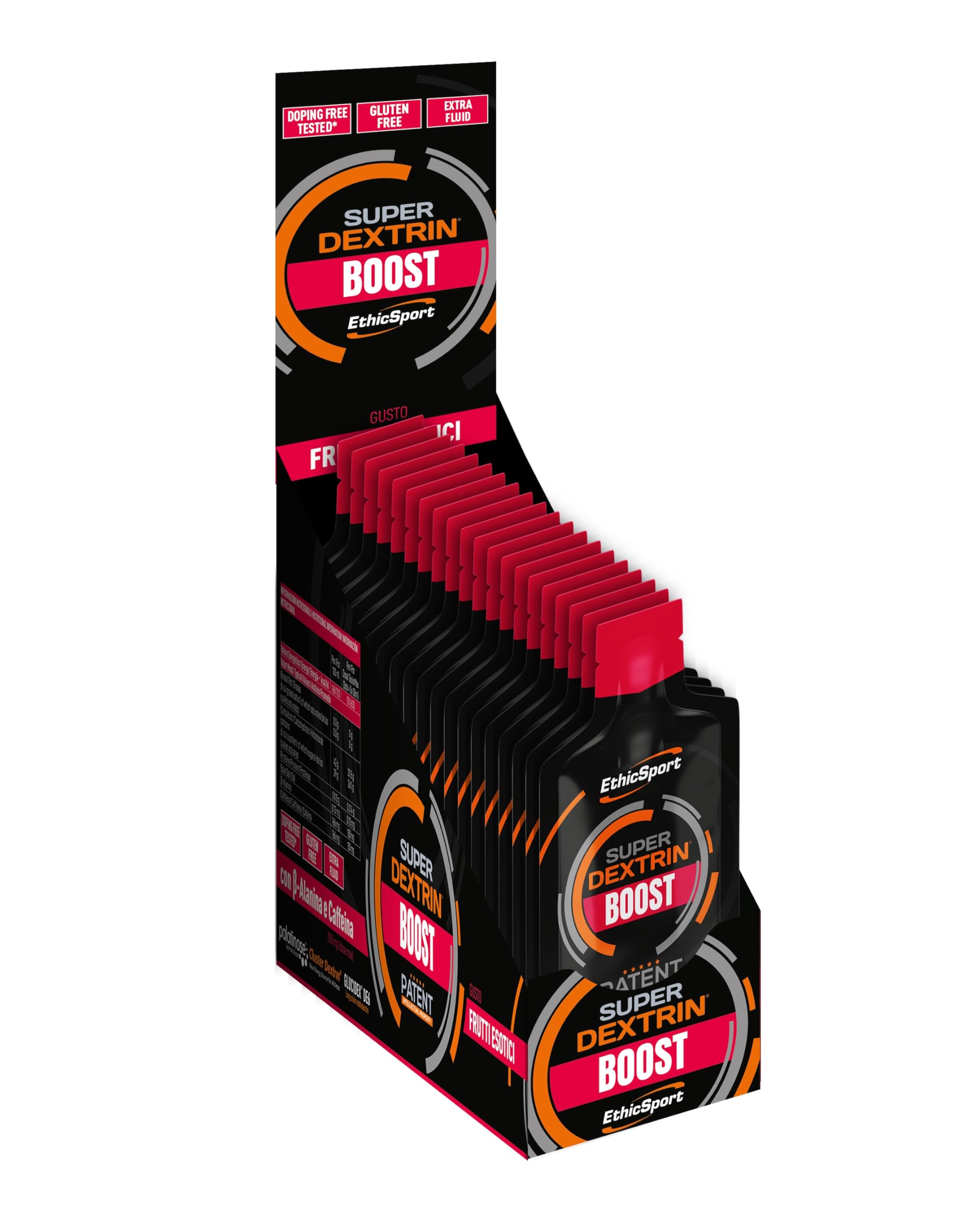 ETHICSPORT SUPER DEXTRIN BOOST Frutti Esotici - Box 20 Pack