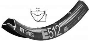 Cerchio DT Swiss E 512 27,5