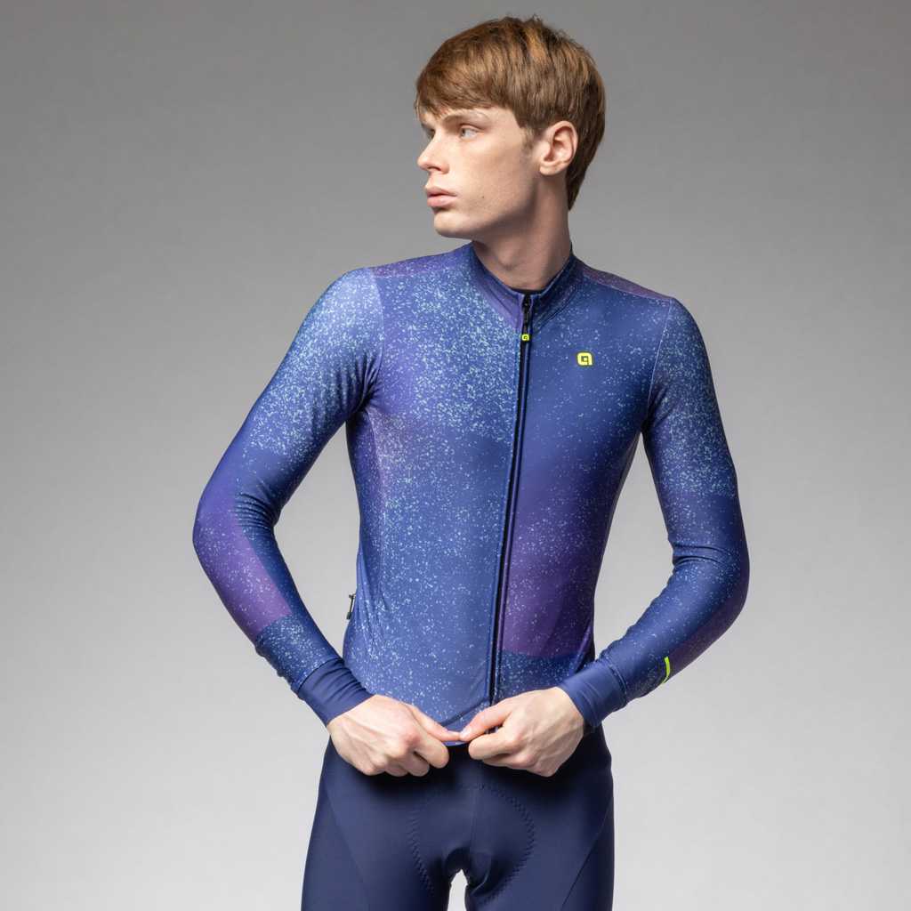 Maglia Maniche Lunghe Uomo Alè STELLAR BLU SCURO