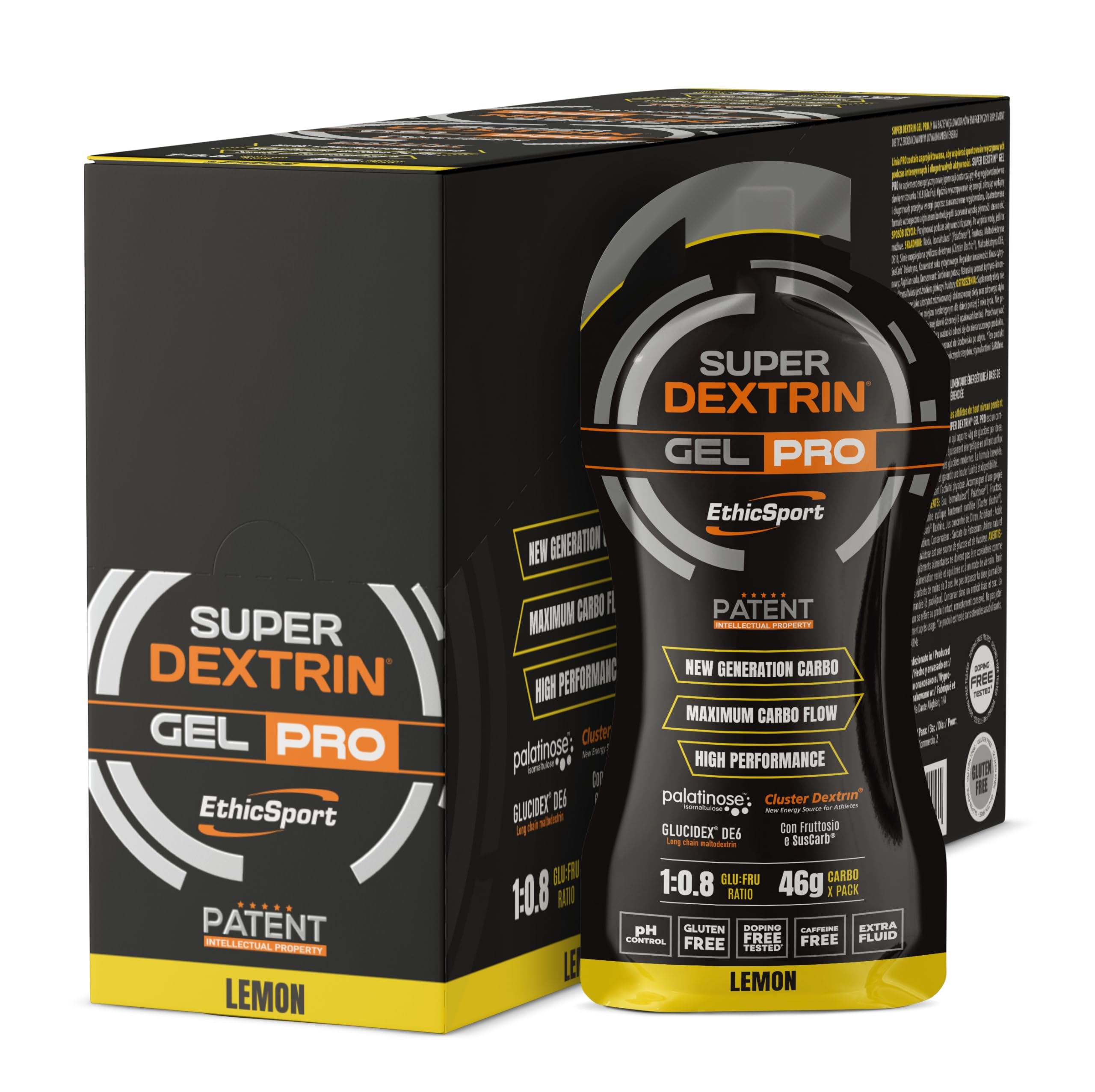 ETHICSPORT SUPER DEXTRIN GEL PRO Limone - Box 15 Pack