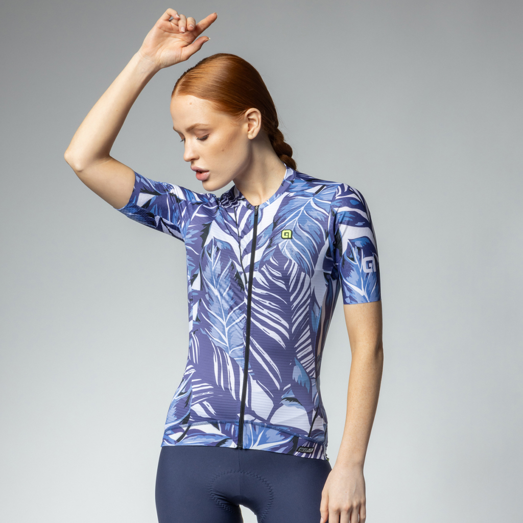 Maglia Maniche Corte Donna Alè LEAF LADY BLU