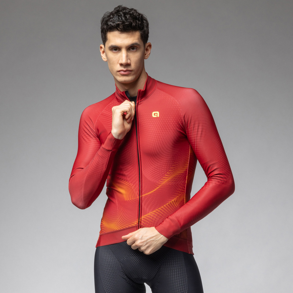 Maglia Maniche Lunghe Uomo Alè COSMIC CILIEGIA