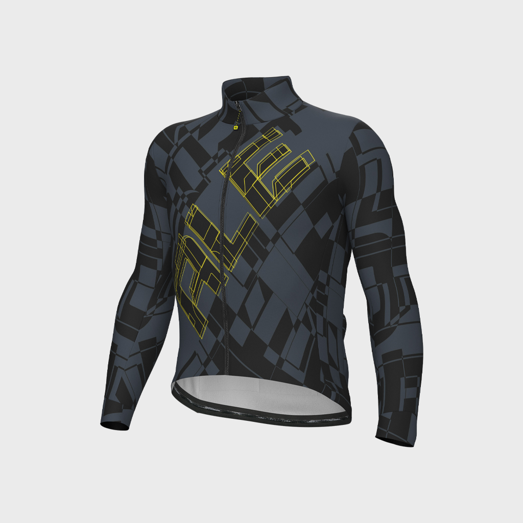 Maglia Maniche Lunghe Uomo Alè SCHEMA NERO