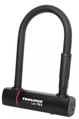Lucc. ad arco Trelock U4 Mini - 8,3x15,2cm, Ø14mm, nero