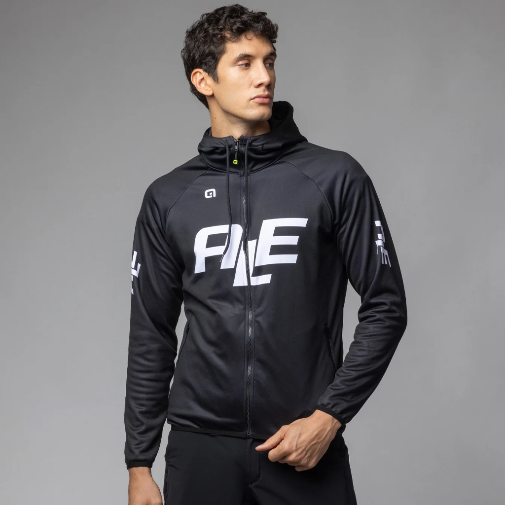 Felpa Uomo con Cappuccio Alè LOGO NERO