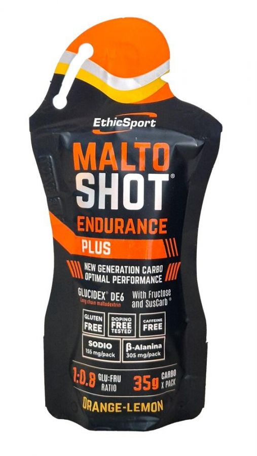 ETHICSPORT MALTOSHOT ENDURANCE PLUS Orange Lemon - Pack 50ml.