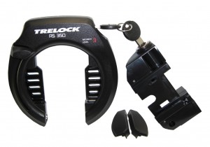 Lucchetto - set E-Bike Trelock per RHM - Bosch Gen2, lucch. ad arco RS351 incl.