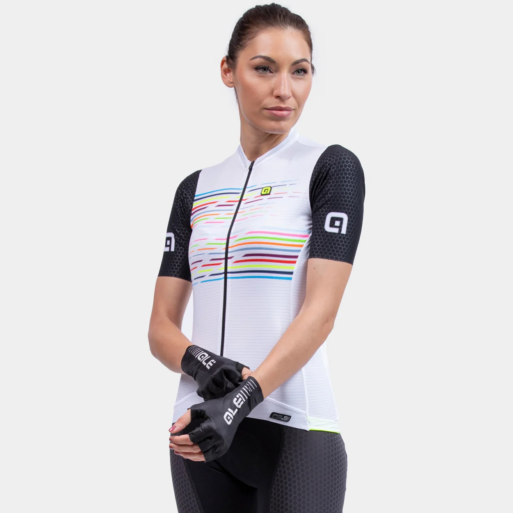 Maglia Maniche Corte Donna Alè LOGO LADY BIANCO