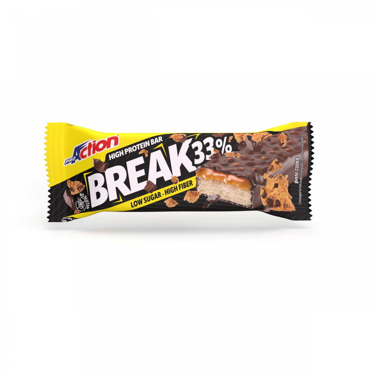 ProAction BREAK BAR 33% Cookie Cioccolato - Barretta 50 gr.  
