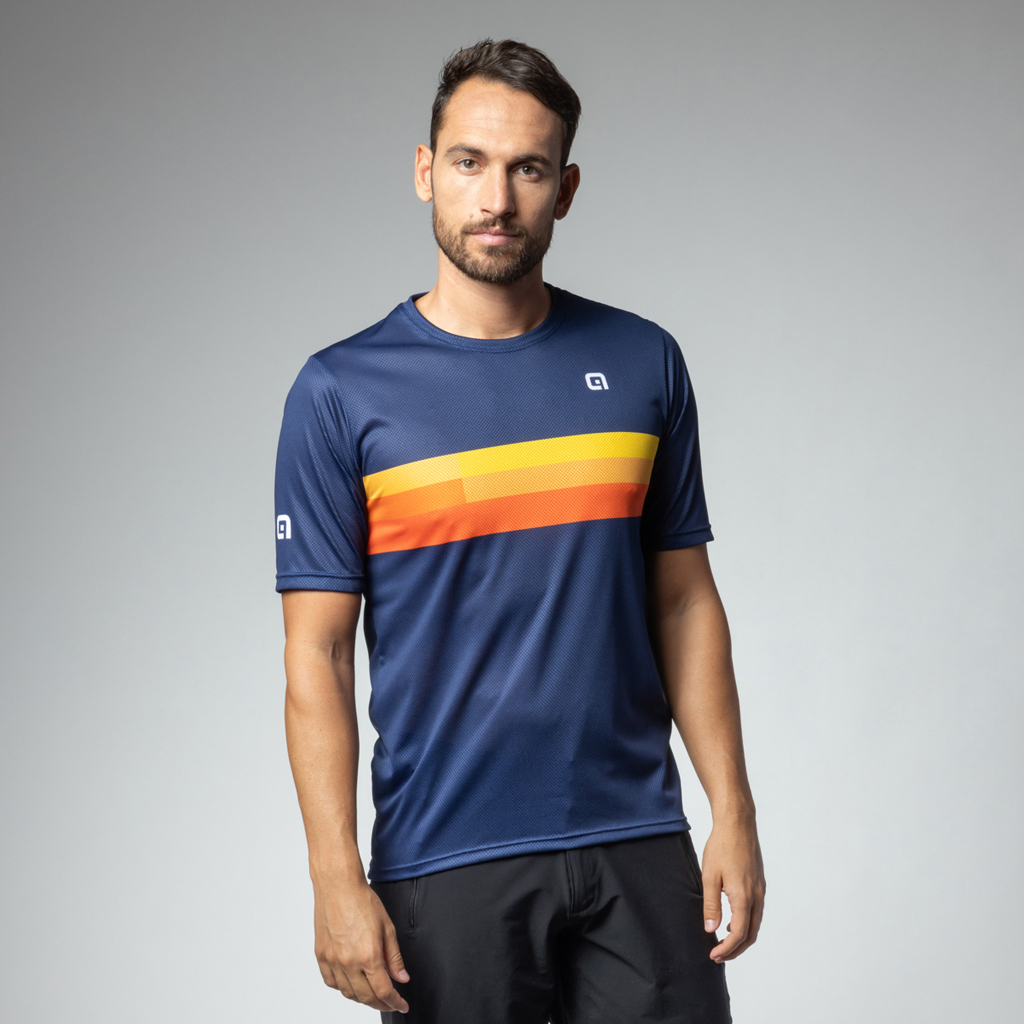Maglia E-BIKE Maniche Corte Uomo Alè REGULATOR BLU
