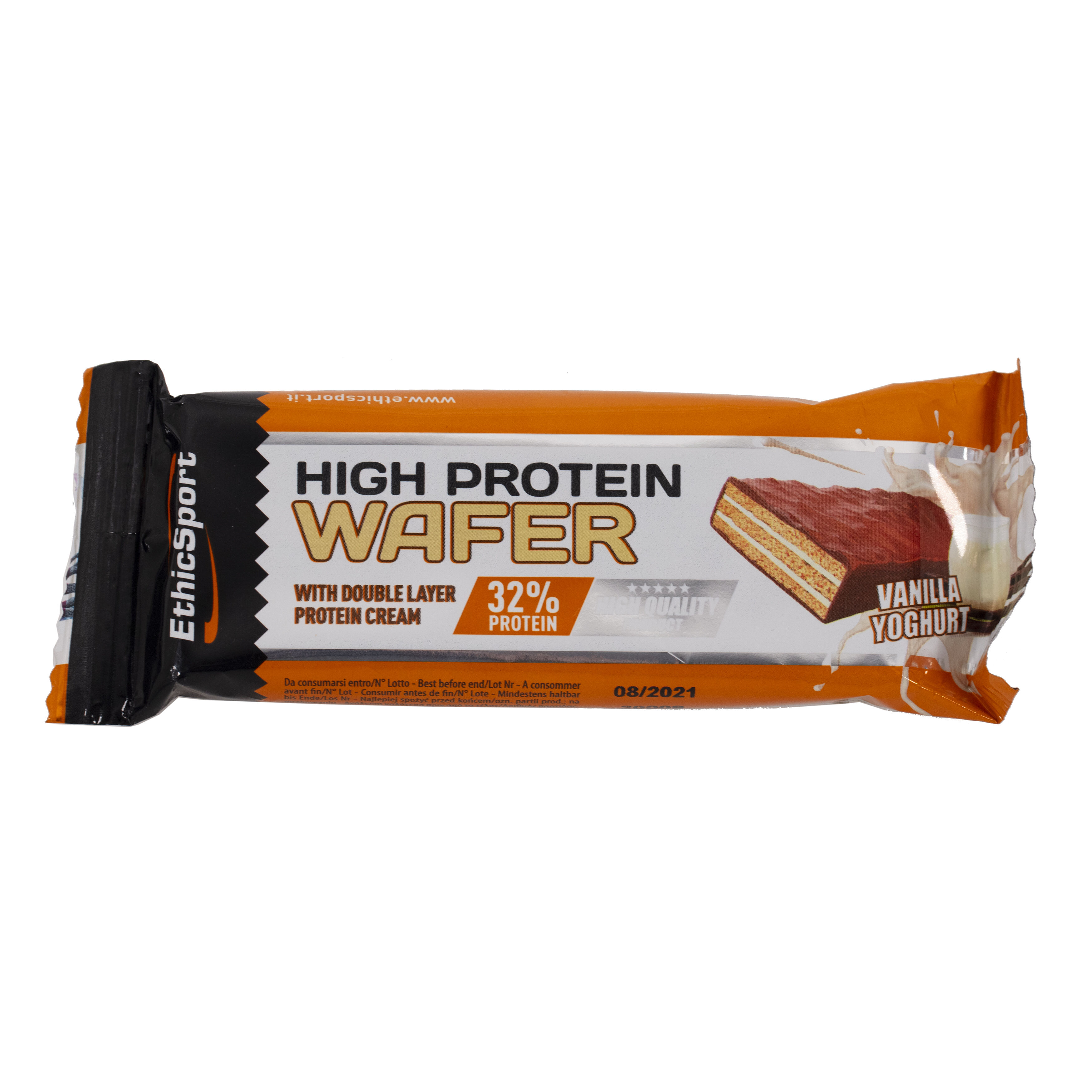 ETHICSPORT HIGH PROTEIN WAFER Vanilla, Yogurt - Barretta 35g.  