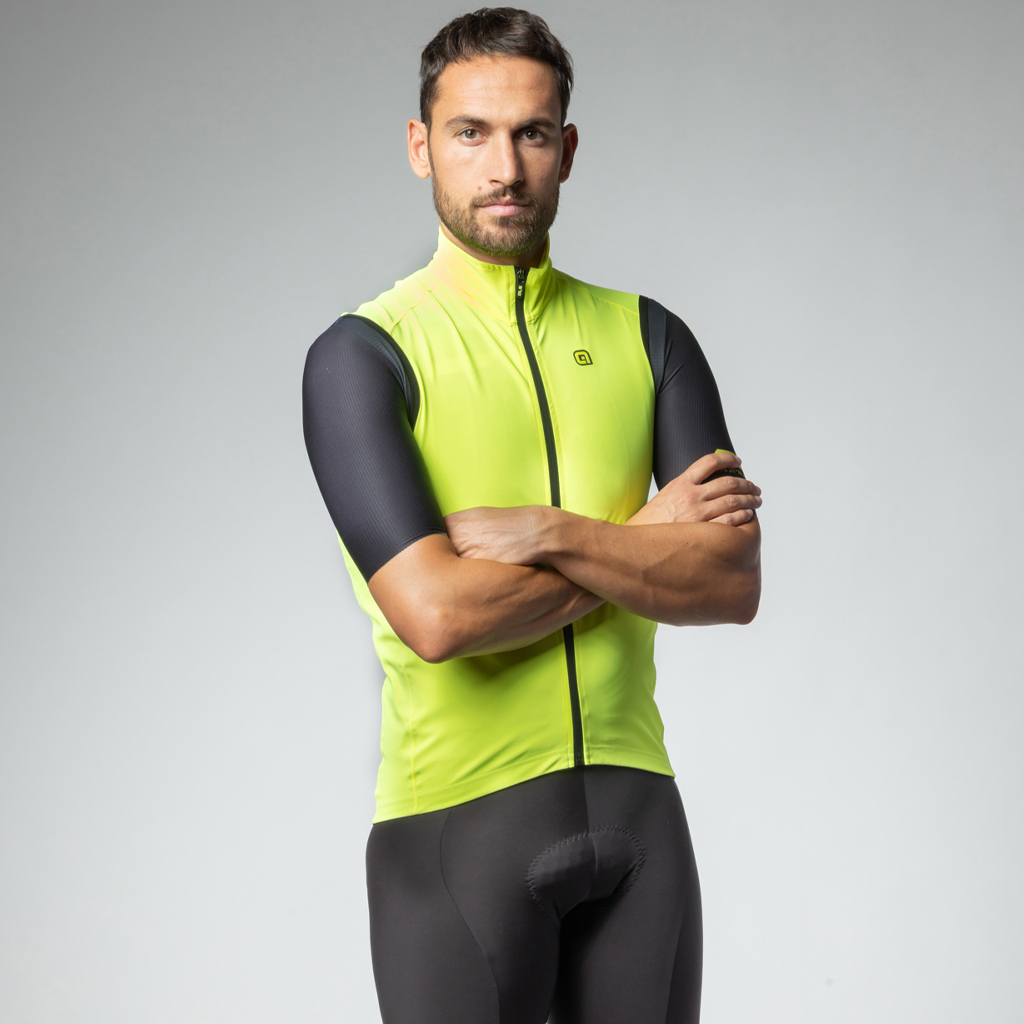 Gilet Smanicato Antipioggia Alè RACING GIALLO FLUO