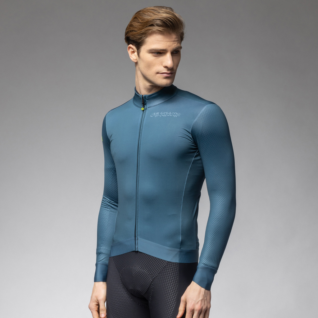 Maglia Maniche Lunghe Uomo Alè FOLLOW ME 2.0 VERDE BOTTIGLIA