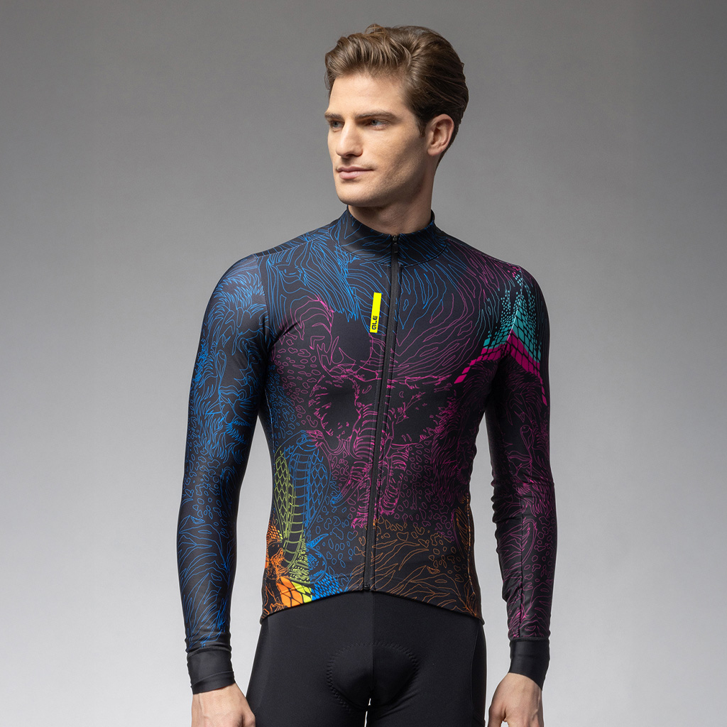 Maglia Maniche Lunghe Uomo Alè ZANZIBAR MULTICOLOR