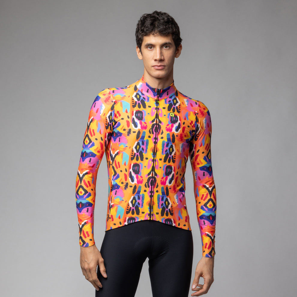 Maglia Maniche Lunghe Uomo Alè TRIBAL ARANCIO
