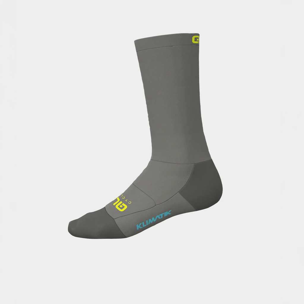 Calza Invernale Unisex Alè TEAM KLIMATIK GRIGIO-GIALLO FLUO