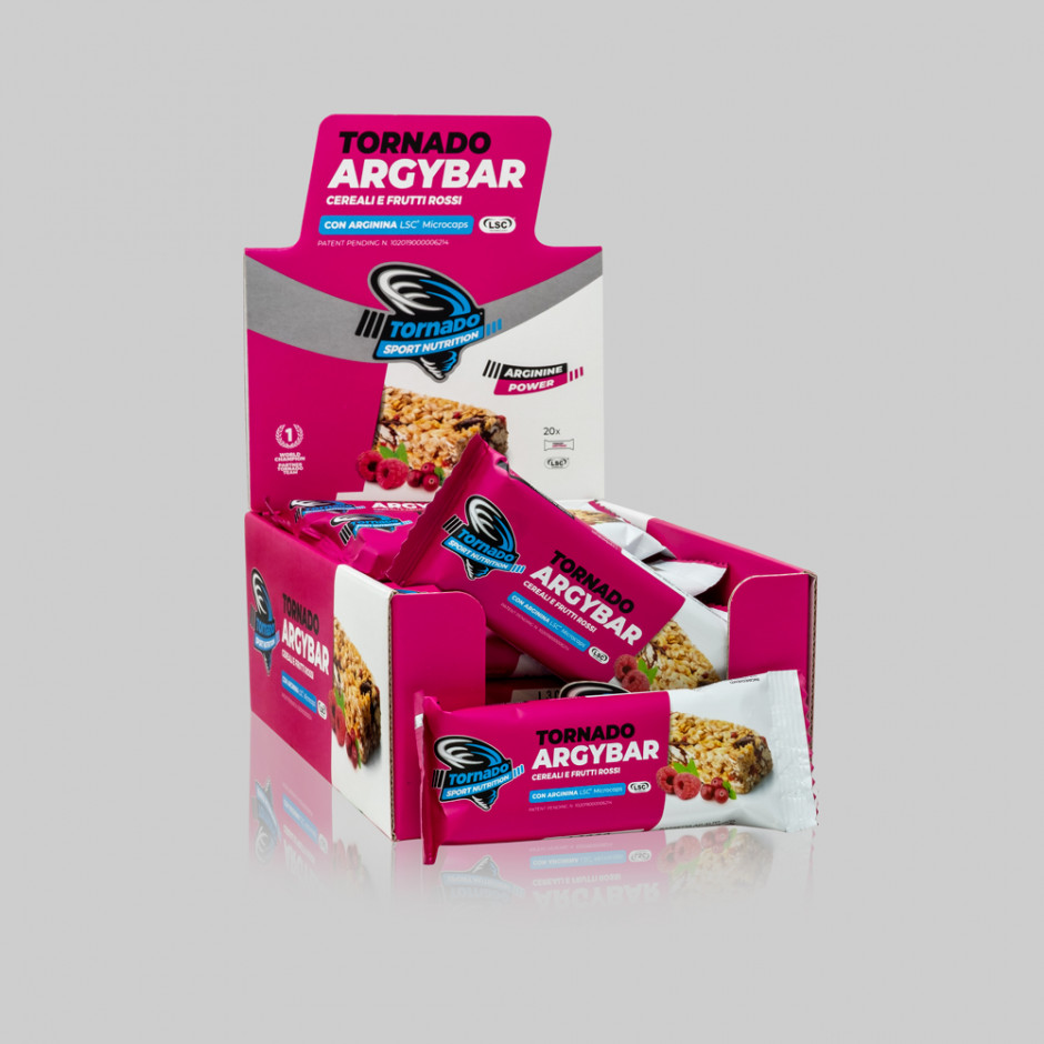 Tornado ARGY BAR Frutti Rossi - Confezione 20 Barrette da 35 g.