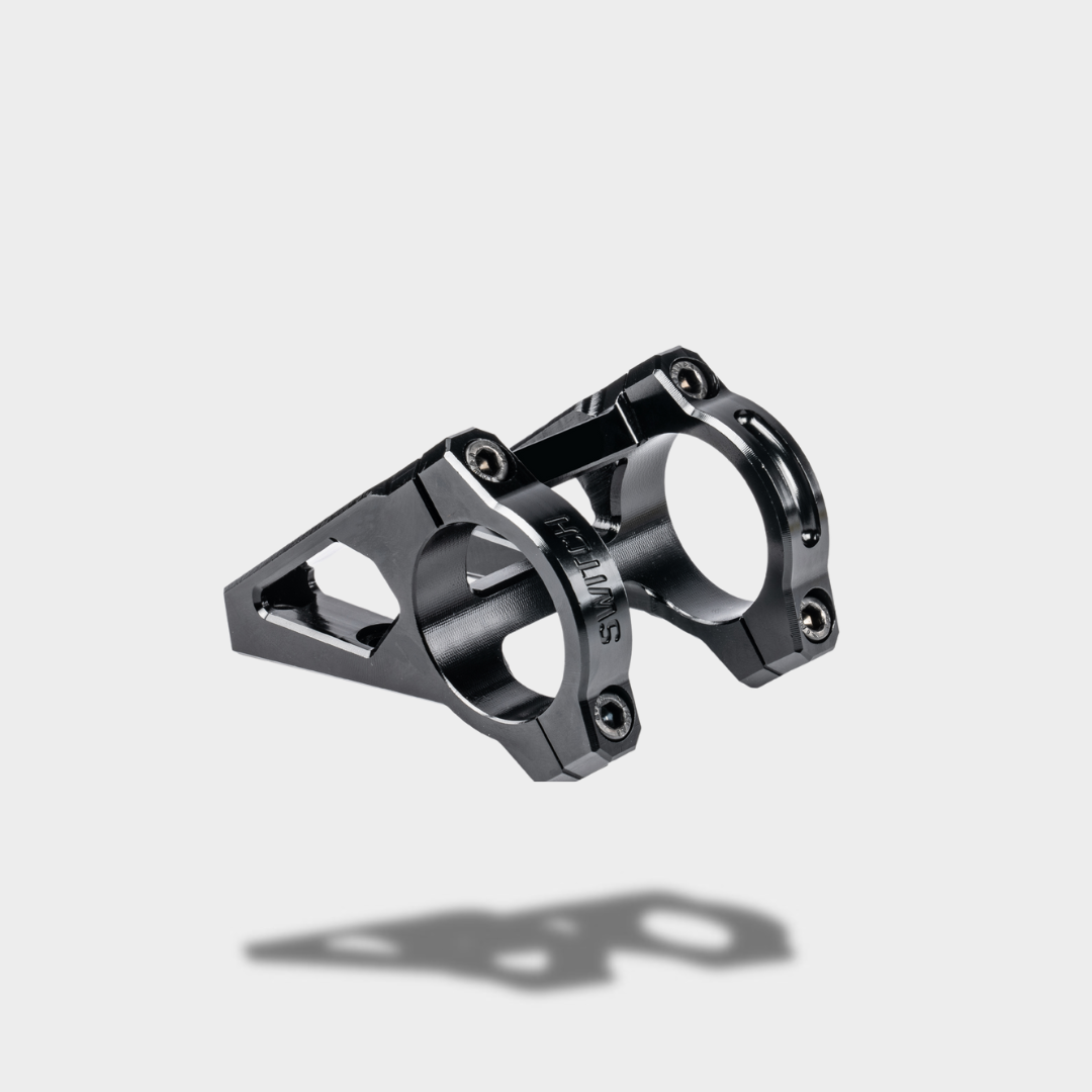 Attacco Manubrio Switch GATE CNC Alluminio 35 mm. NERO / NERO