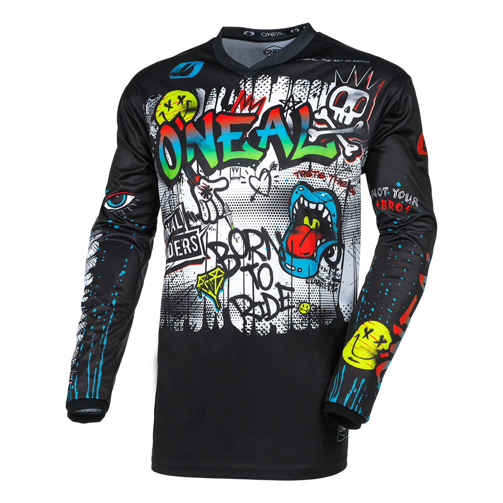 Maglia O'Neal maniche lunghe ELEMENT Rancid NERO / BIANCO