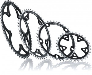 Corona dent. Miche Supertype BCD 135CA - dentro 42 d. nero 9/10 v. Campagnolo