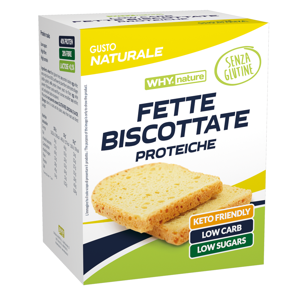 WHY NATURE LOW CARB - FETTE BISCOTTATE PROTEICHE (conf. da 6 pz)