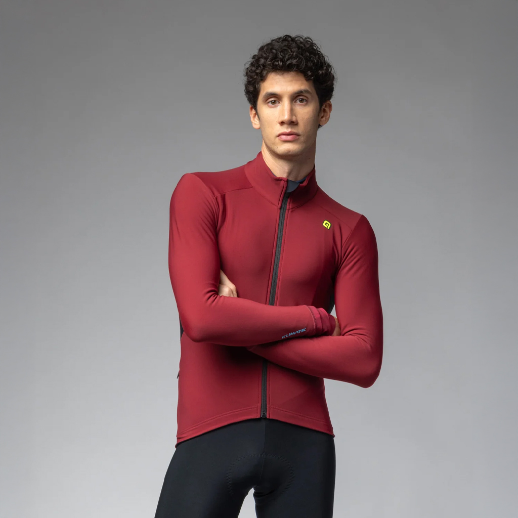 Maglia Maniche Lunghe Idrorepellente Alè K_IDRO RUBINO