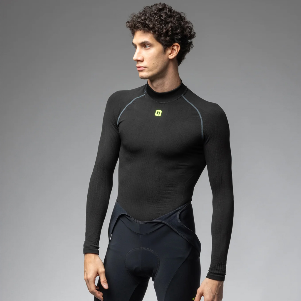 Maglia Maniche Lunghe Uomo Alè S1 CARBON NERO