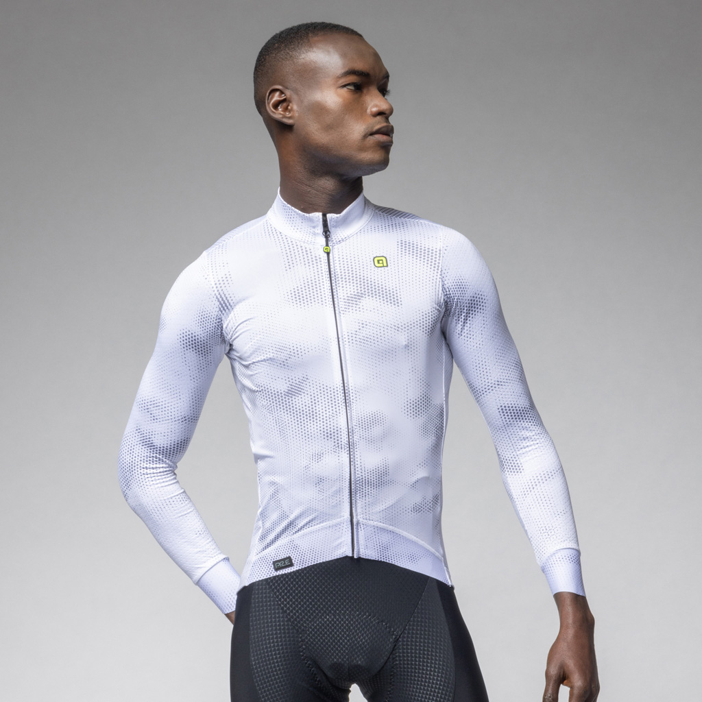 Maglia Maniche Lunghe Uomo Alè SPRAY BIANCO