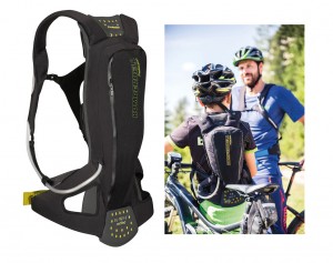 Zaino protettore Komperdell Juniorpack - con sacca per bere, nero, T.  S, 120-130